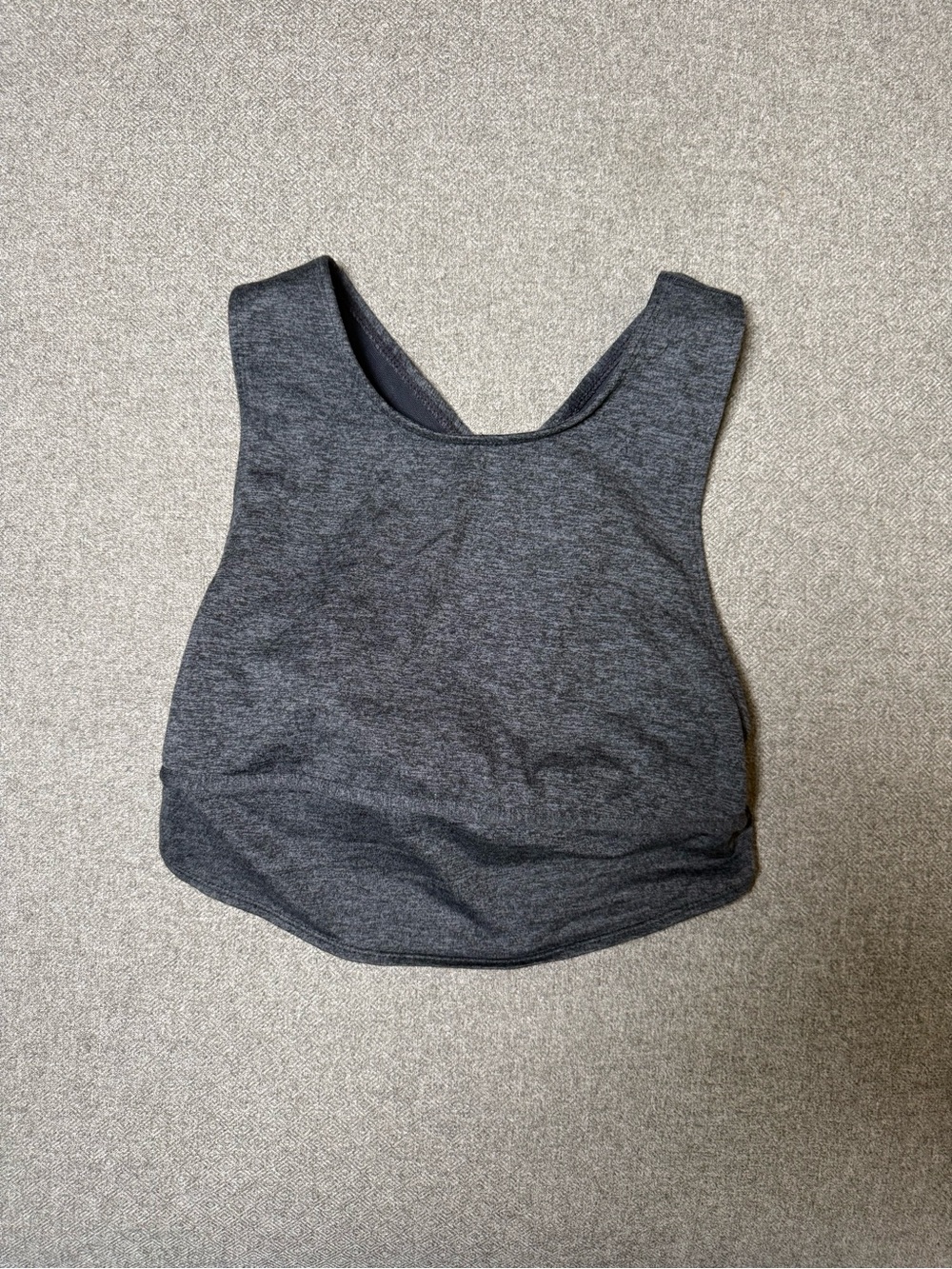 Free People Movement Gray Cross Back Tank Top Fits XS–Small